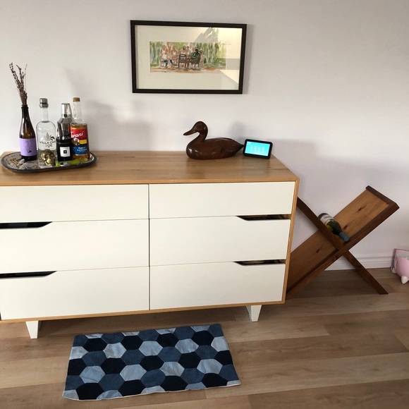 Handmade Upycled  Denim Rug - Picture 4 of 5